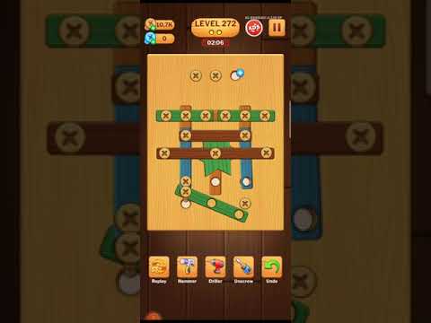 Screw Puzzle Level 272 Screw Puzzle Wood Nuts & Bolts Level 272