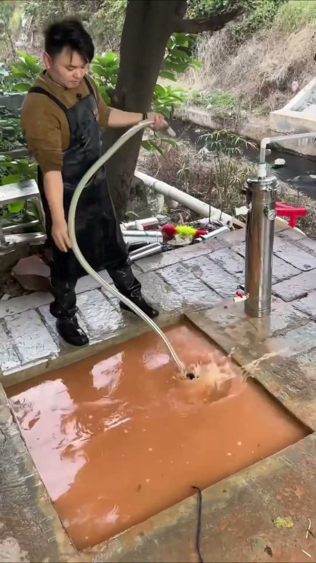 clean dirty water with this chinese machine #shortsvideo