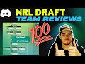 REVIEWING YOUR DRAFT TEAMS - NRL Supercoach Draft 2025
