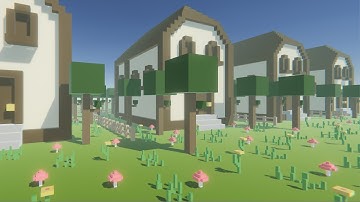 Speed Level Design - Unity 5 and MagicaVoxel - German Village