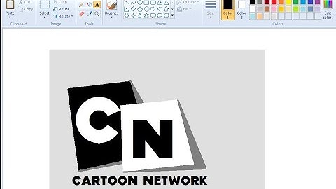 #MSPaint  How to draw a green Cartoon Network logo using MS Paint | How to draw on  computer