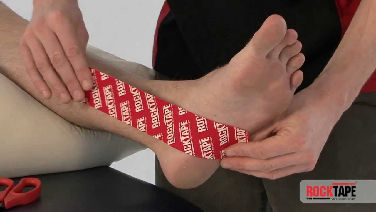 rock tape strapping for plantar fasciitis