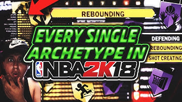 EVERY SINGLE ARCHETYPE IN NBA 2K18 STATS BREAKDOWN | ALL BADGES | SHOWING WHICH IS THE BEST