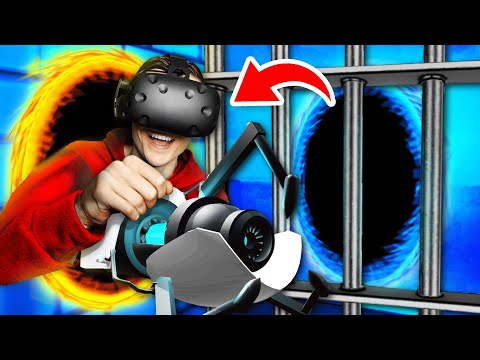 NEW Creating PORTAL GUN To ESCAPE VR PRISON (Funny Prison Boss Virtual Reality Gameplay)