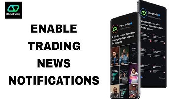 How To Enable Trading News Notifications On Olymptrade App