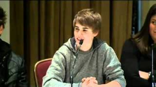 Justin Bieber - Toronto Press Conference Feb. 1 2011.