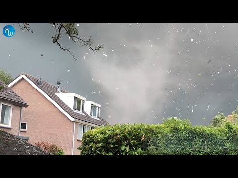 Amateurbeelden tornado Zierikzee (27 juni 2022)