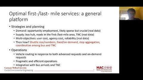 Smart Mobility Challenge -RideACTA: CMU first/last mile service 09.23.20