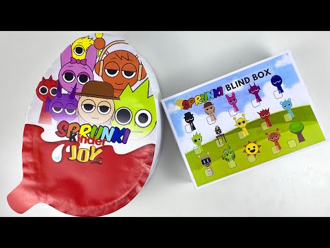🎀 PAPPER DIY 🎀 Kinder Joy and Blind Box SPRUNKI unboxing