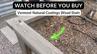 My One Year Review on the Vermont Natural Coatings Stain on Garden Beds