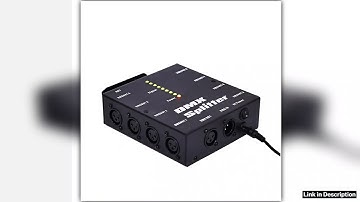 8 Way Isolated DMX Splitter 8 Branch Universal Splitter Amplifier Distributor 3Pin Outputs for DMX