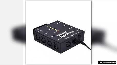 8 Way Isolated DMX Splitter 8 Branch Universal Splitter Amplifier Distributor 3Pin Outputs for DMX