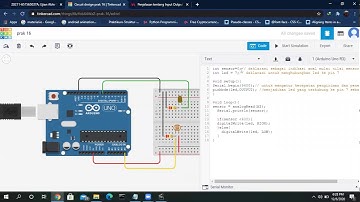 Rangkaian Smart Lamp menggunakan Arduino di Tinkercad - (UAS PRAKTIKUM SISTEM KOMPUTER)