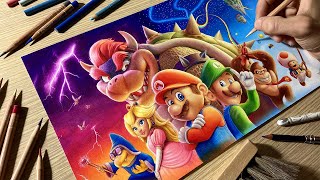 Drawing The Super Mario Bros. Movie: Alternative Poster • Time Lapse