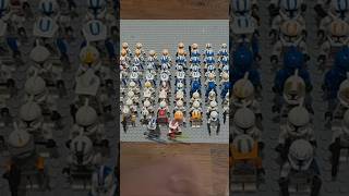 My clone army time laps #starwars #clontrooper #lego #gunship #atte