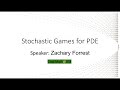 Stochastic Games for PDE