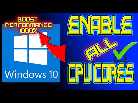 How To Enable All CPU Cores Windows 10 - Boost PC PERFORMANCE 1000%
