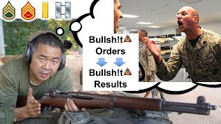 Incompetent NCOs (leaders) give BS commands💩 Leadership reflection + response | M1 Garand