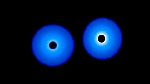 Accretion discs encounter - circular orbit