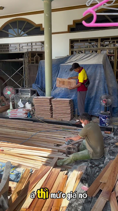Processing and installing xoan wood ceiling for the entire guest house | The Hoan Wood Furniture