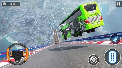 Impossible School Bus Ramp Racing - Bus Tracks Stunts Driving Simulator Android Gameplay 🔥🔥🔥