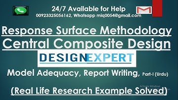 Response Surface Method (Central Composite) on Design Expert Step-by-Step with Report | Part 1