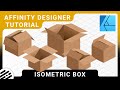 Affinity Designer Tutorial - Isometric Box and Offset Angles