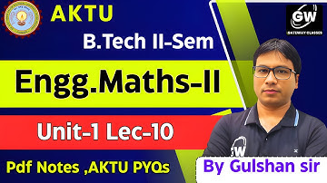 Lec-10 I Euler’s Cauchy