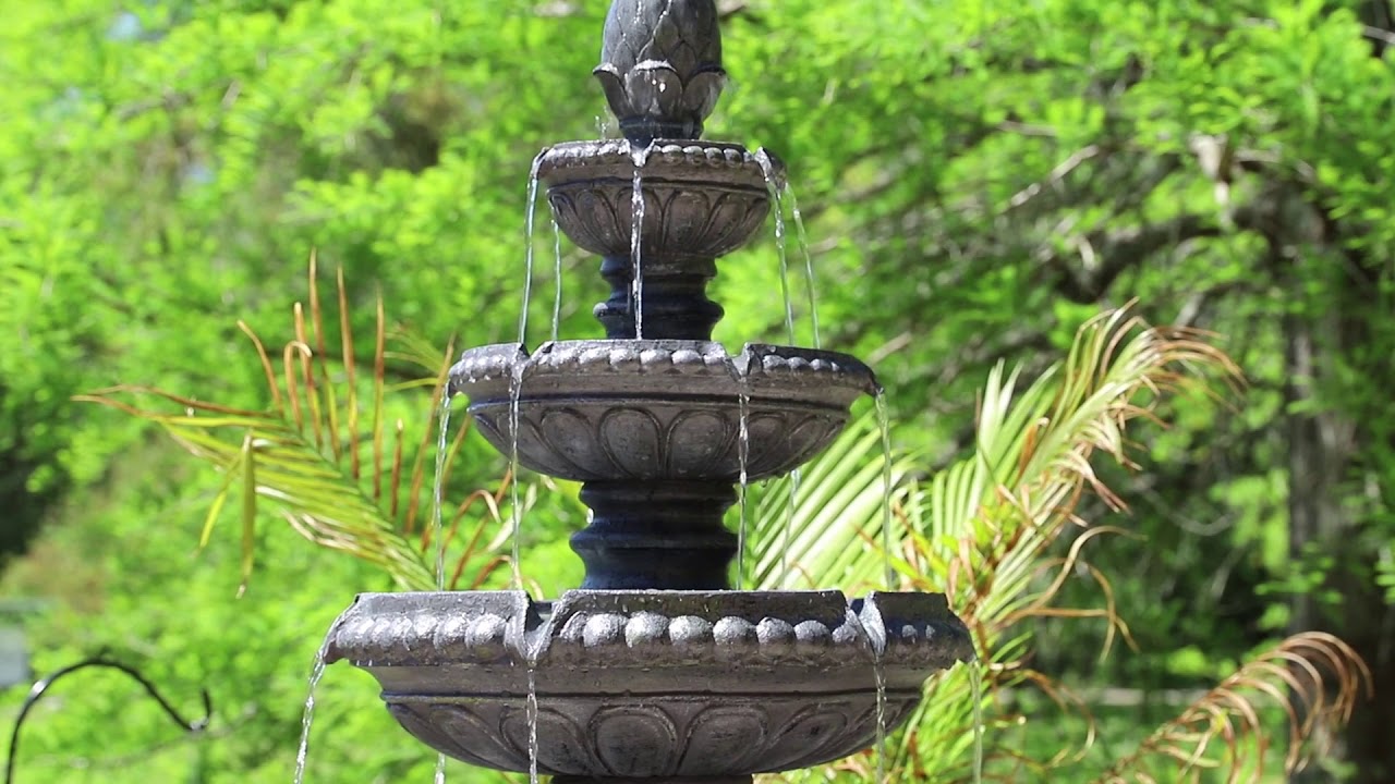 Tucson Outdoor Floor Fountain 3Tier YouTube