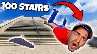 SKATEBOARDING 100 STAIRS?! (Skater XL)