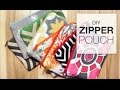 DIY Zipper Pouch Sewing Tutorial