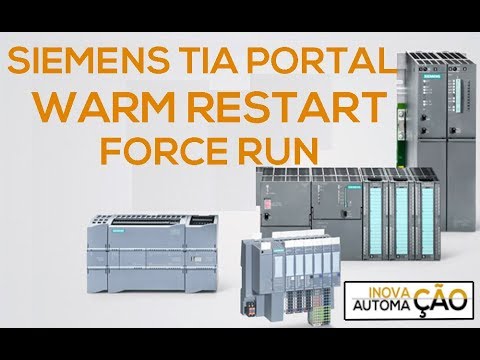 Forçar Modo RUN Warm Restart no PLC / CLP Siemens TIA Portal