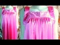 How to make a Nighty | Nighty drafting, cutting and stitching step by step tutorial