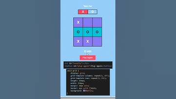 Tic tac toe game using Html Css and JavaScript | #html #css #coding #javascript #codevik