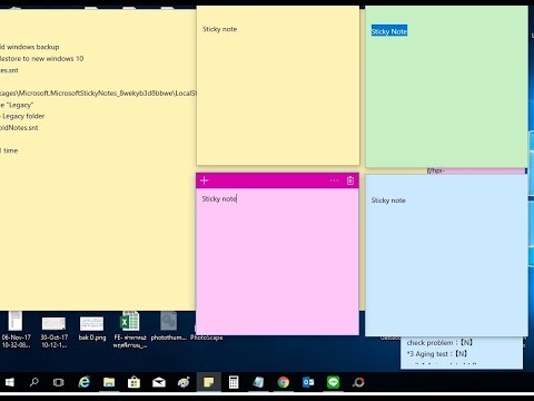 How to Restore Sticky Note to new windows เรียกคืน sticky note วินโดวส์ 10