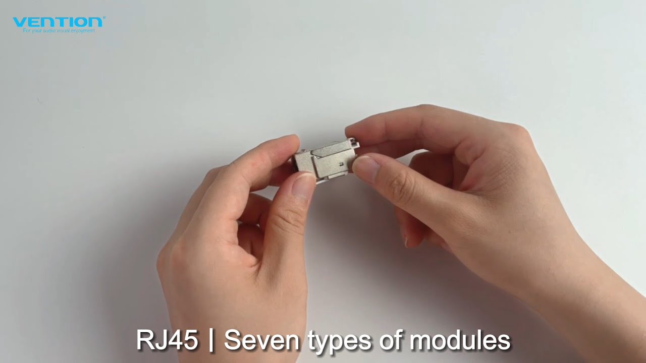 Vention Store Module Vention Cat.7 Network Module Gray VDD-B04-H - YouTube