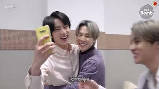 bts jin selfie time 😂😂