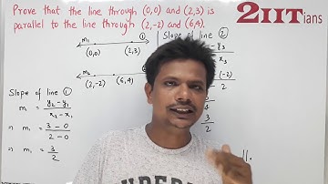 Equation of a Straight line Ex 12.2 Q 24 Class X ICSE | Prove that the line through (0,0) and (2,3)
