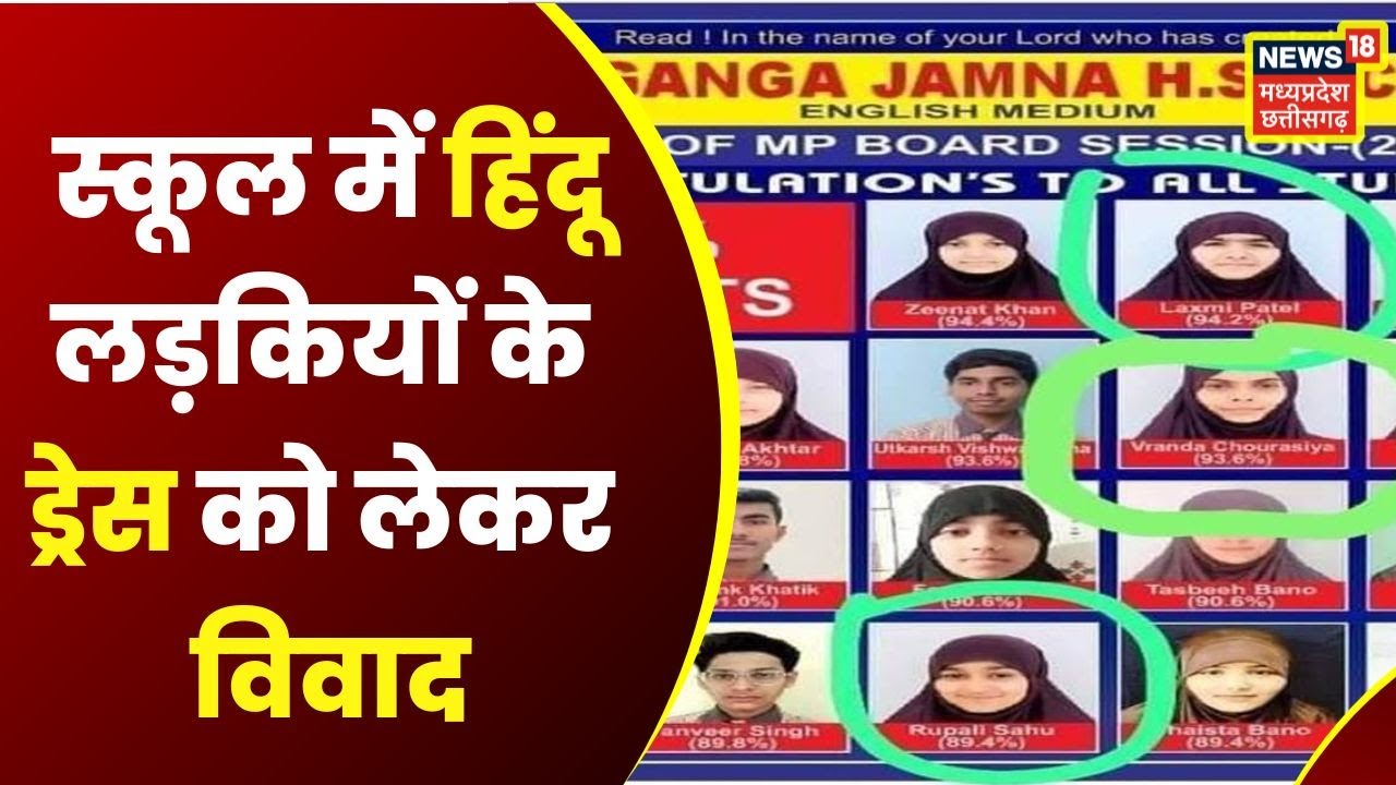 Damoh School Dress Code Row : Hindu Girls के ड्रेस को लेकर Controversy | Narottam Mishra | Hijab