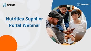 Nutritics Supplier Portal Webinar