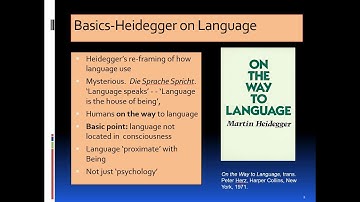 Heidegger on Language