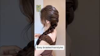 Easy braided Hairstyle idea #hairstyle #shortsviral #hairtok #hairtutorial