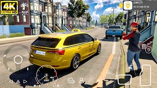 Realistic Uber Taxi Driver | Skoda Octavia | Car Parking Multiplayer 2 Gameplay | 4K  screenshot 4