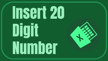 How to Enter 20 Digits Number in Excel | Basic Excel Tips & Tricks