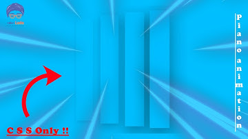 Piano animation effect by HTML&CSS only !! #shorts #programming #website #html #css