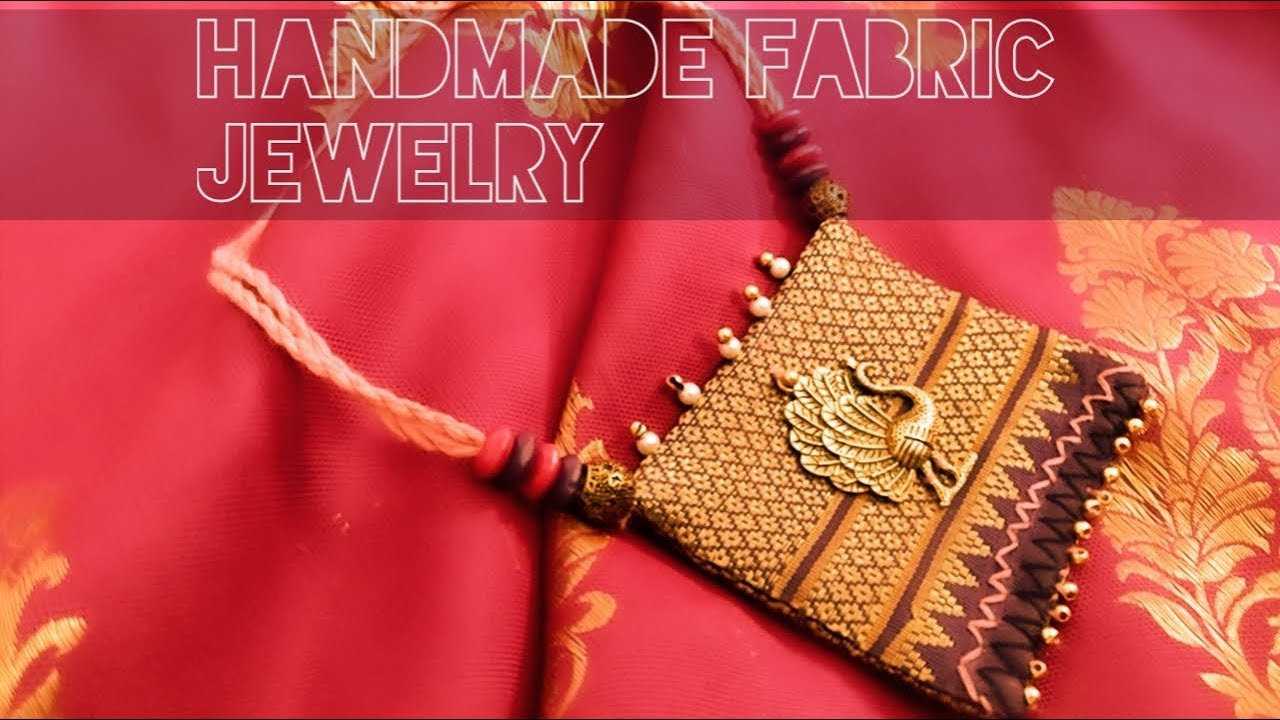 Trending Fabric jewelry using leftover cloths|| Best out of waste || periwinkle TV