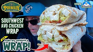 Potbelly® Southwest AVO Chicken Wrap Review! 🥑🐔🌯| Make ANY Sandwich A Wrap! | theendorsement