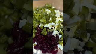 Простой и вкусный салат с норвежской селедкой #food #cooking #салат #salad