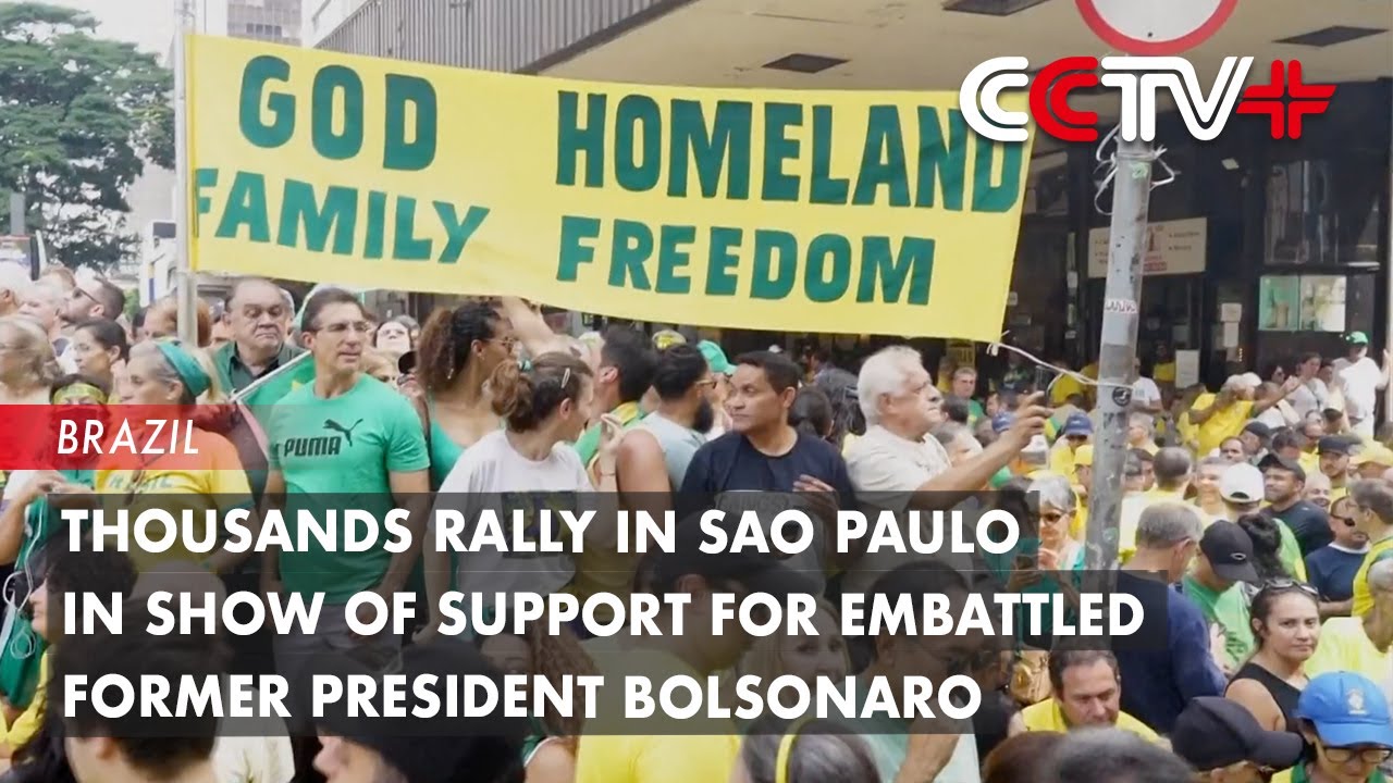 Thousands Rally in Sao Paulo in Show of Support for Embattled Former President Bolsonaro