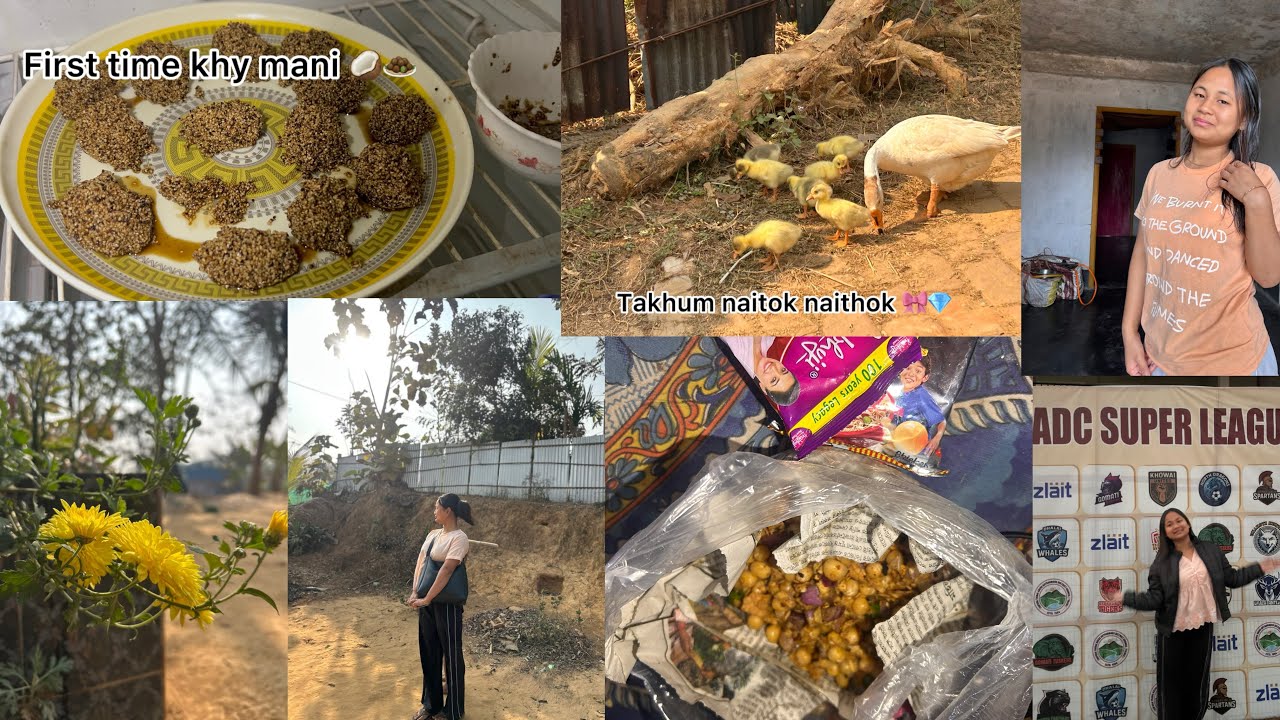 Tini coconut 🥥 laddu khy mani thok  sukha butt kiting kiting wg lya 😖